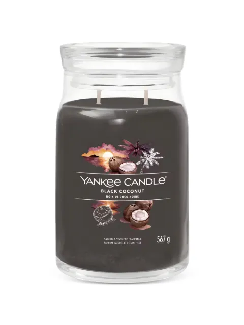 yankee candle large Black Coconut candle