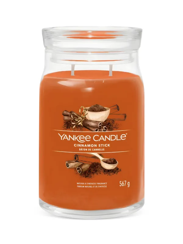 Yankee Candle Large Cinnamon Stick Candle | Orange