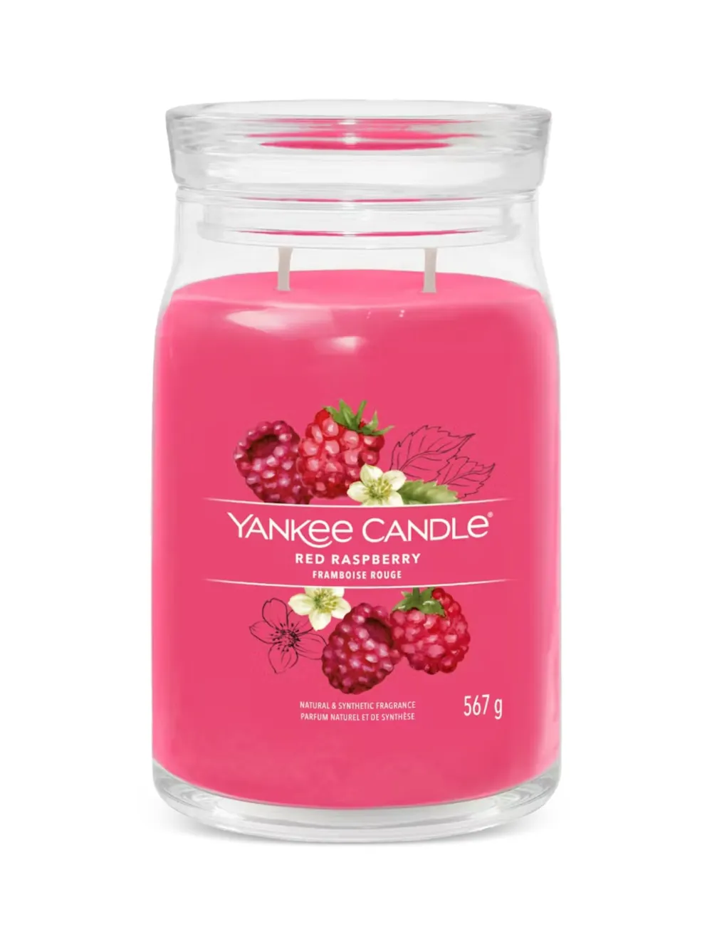 yankee candle Candela Red Raspberry - Rosa