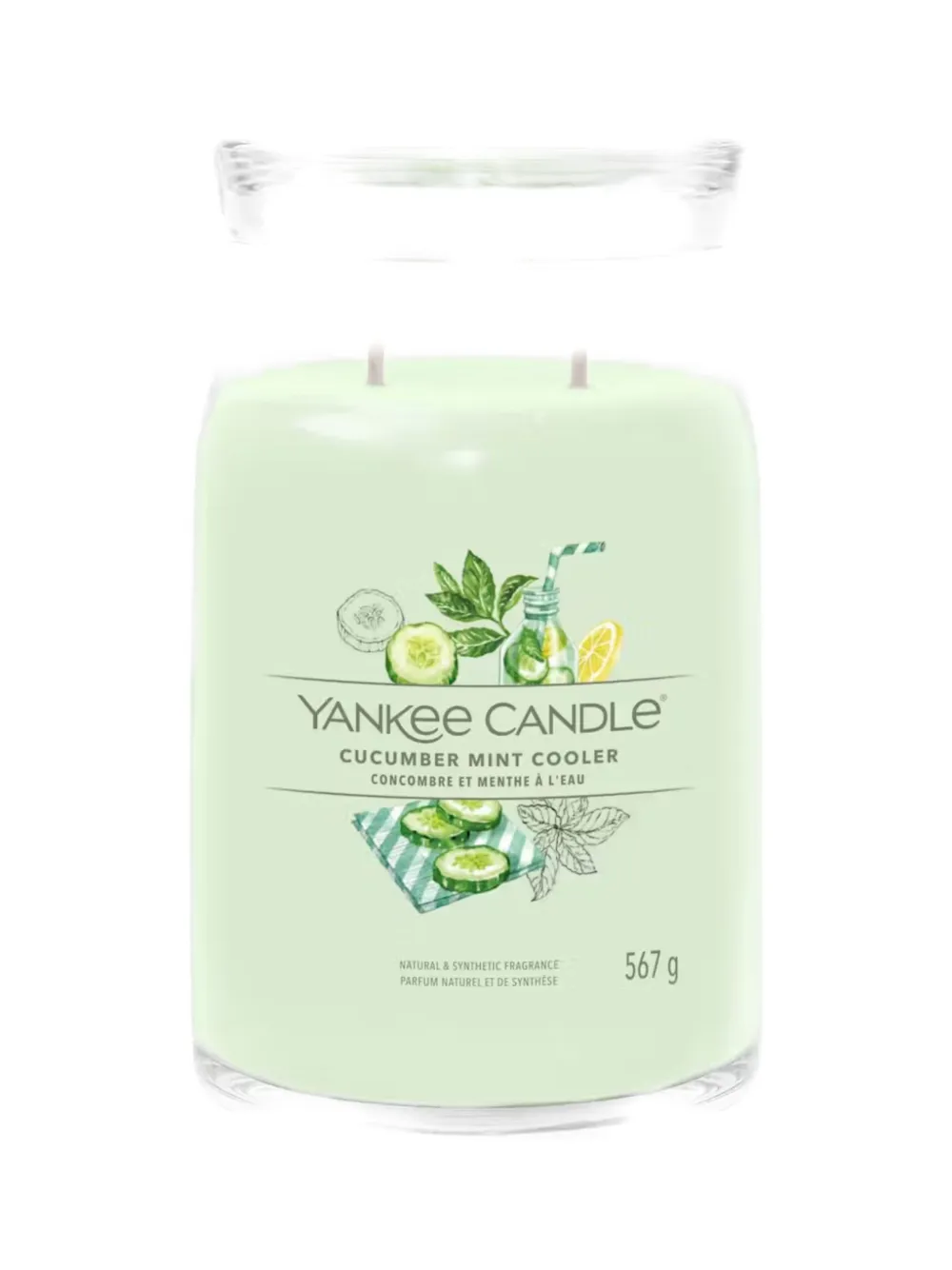 yankee candle cucumber mint cooler candle - Verde