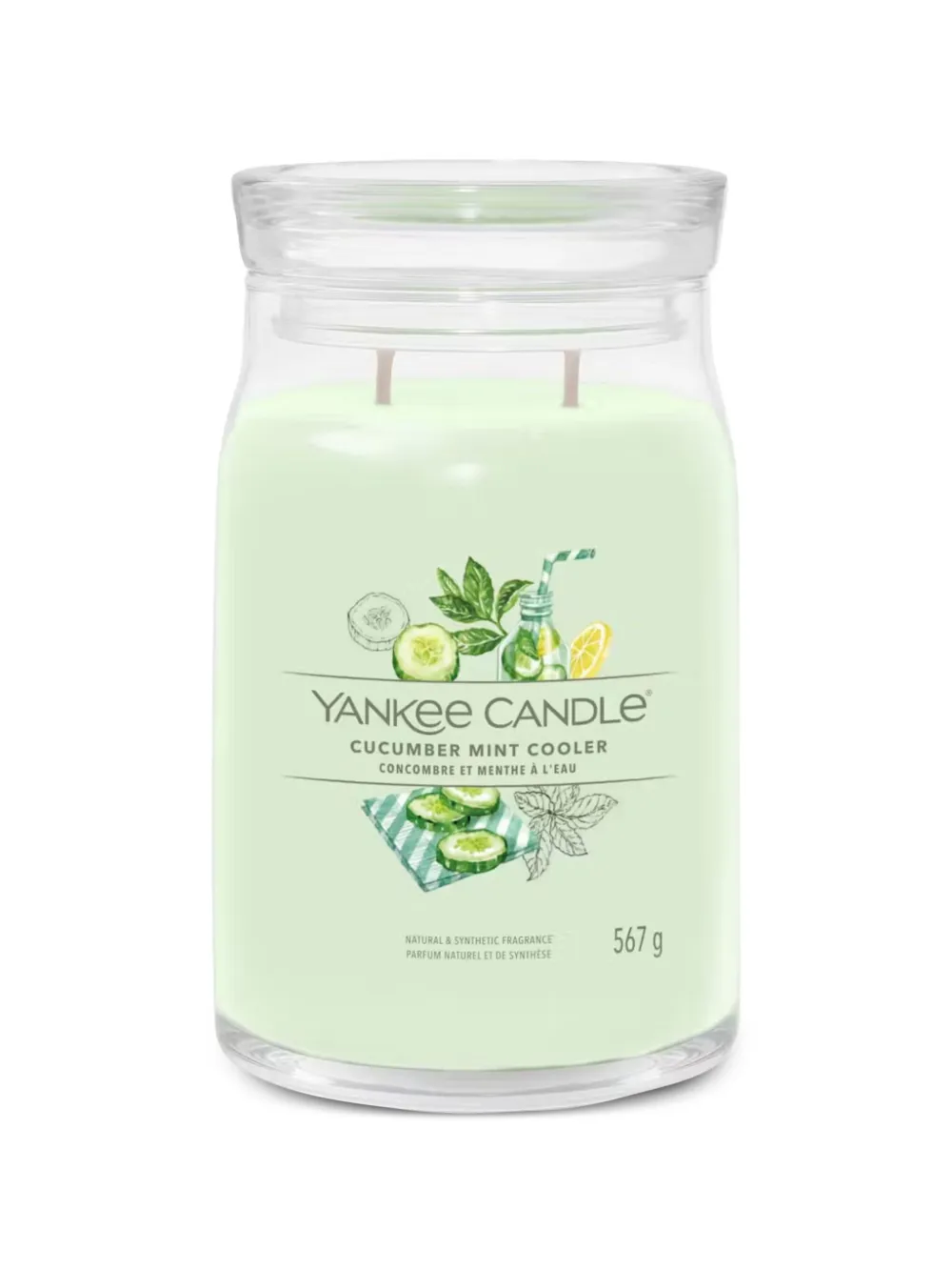 yankee candle cucumber mint cooler candle - Verde