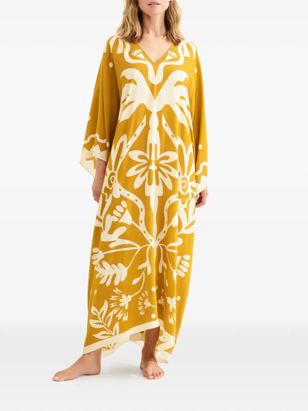  Eres Holi Kaftan Dress - Orange 