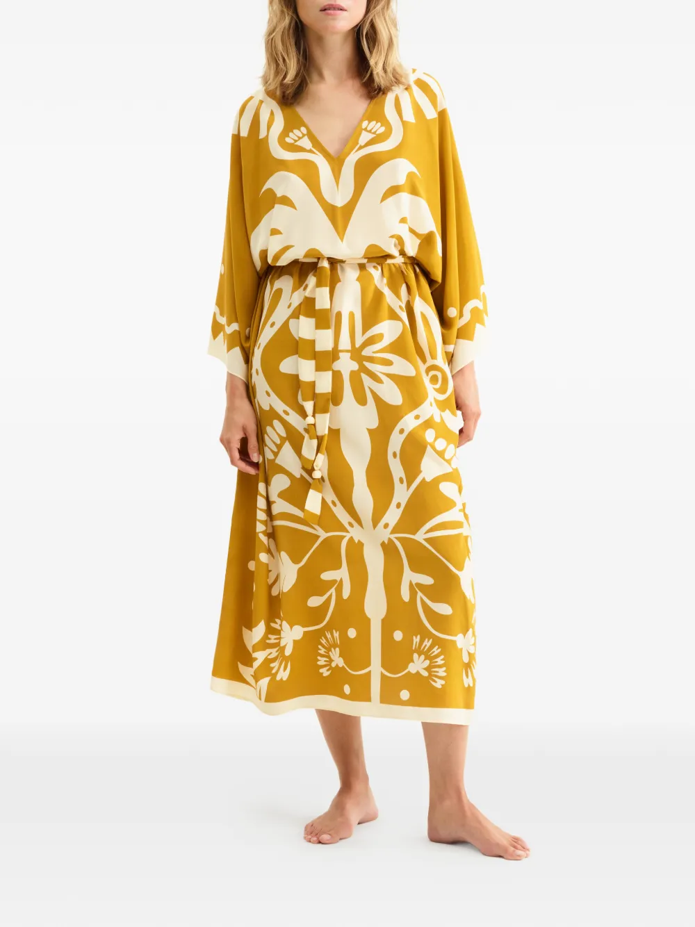 Eres Holi Kaftan Dress - Orange 