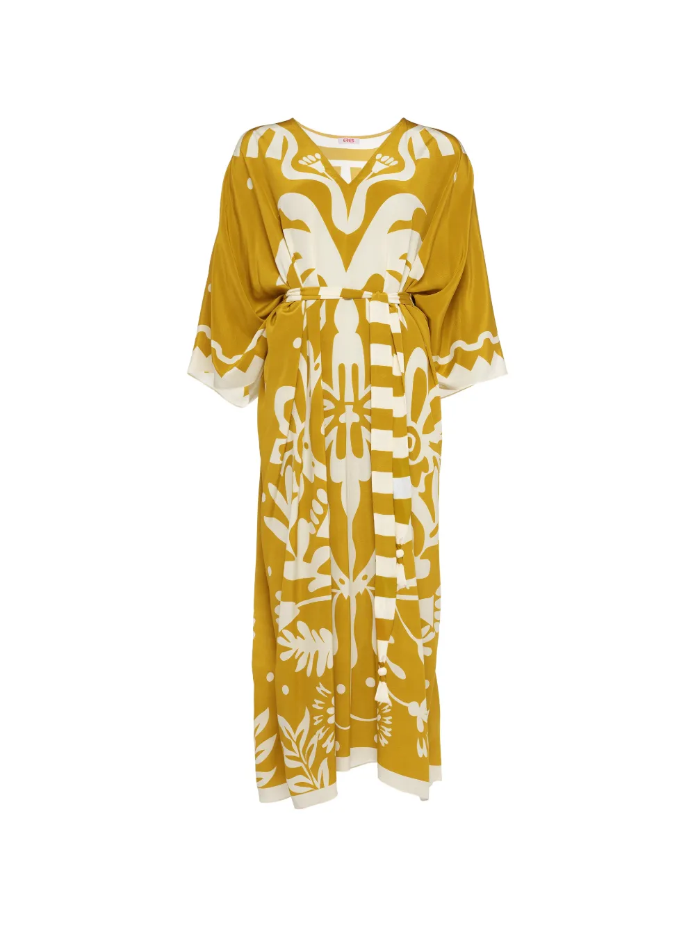 ERES Caftano Holi a fiori con scollo a V - Arancione