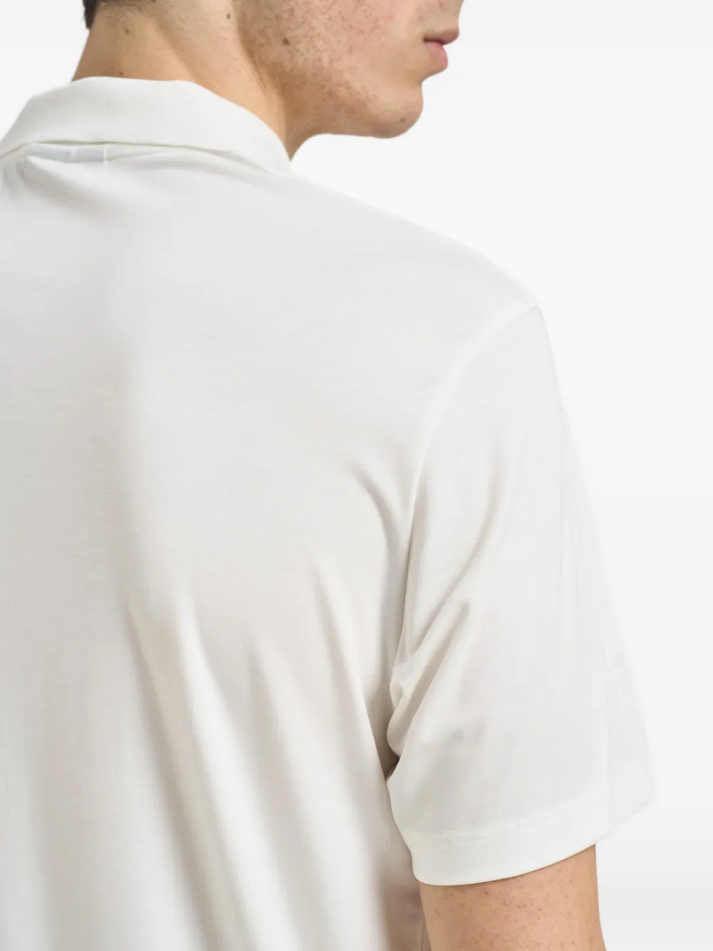 Emporio Armani Poloshirt met knopen Wit