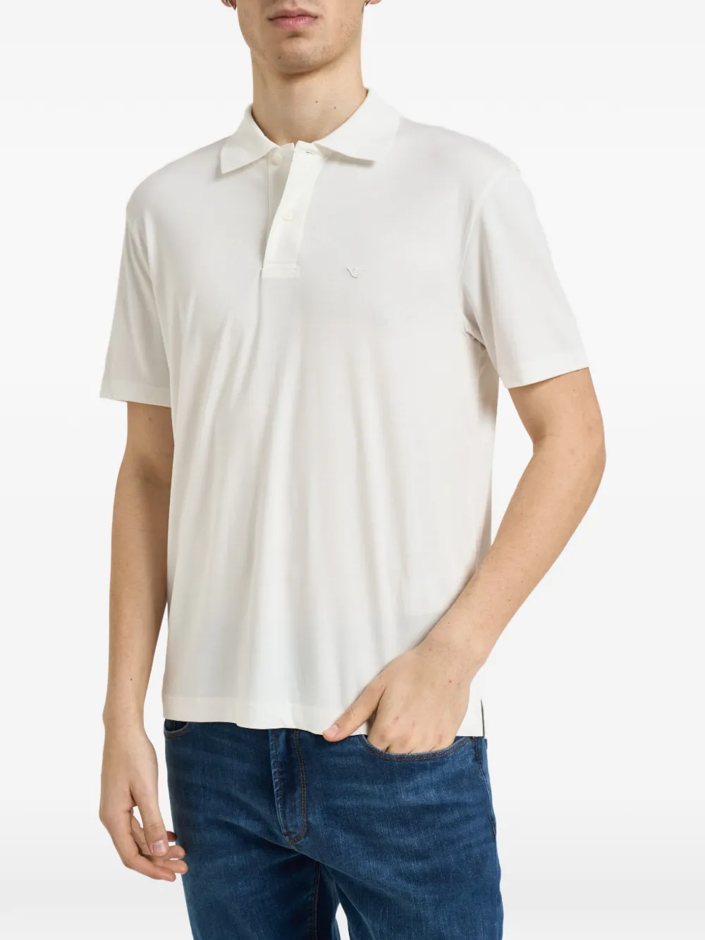 Emporio Armani buttoned polo shirt - Weiß