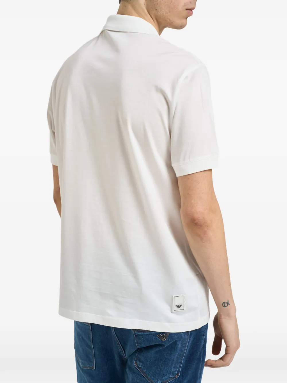 Emporio Armani Poloshirt met logo Wit