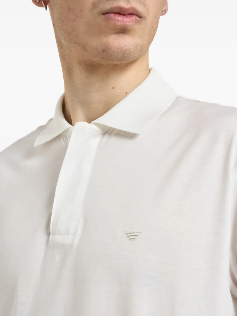 Emporio Armani Poloshirt met logo Wit