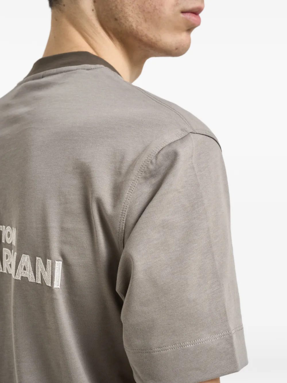 Emporio Armani T-shirt met ronde hals Grijs