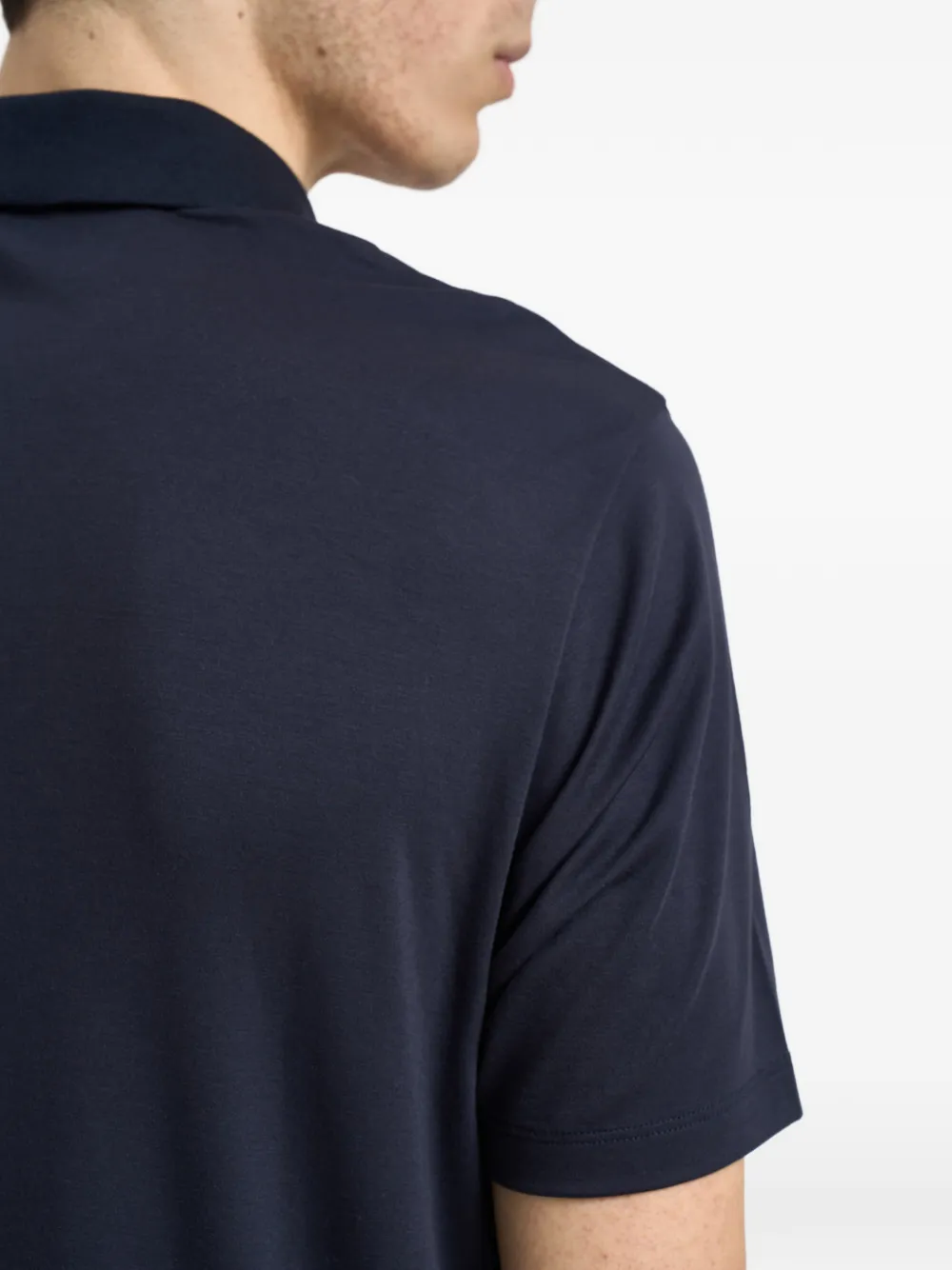 Emporio Armani Poloshirt met geborduurd logo Blauw