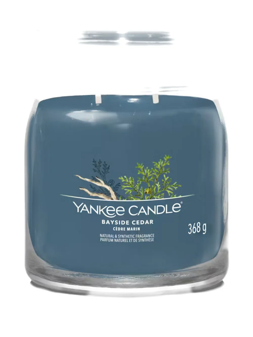 yankee candle medium Bayside Cedar candle - Blu