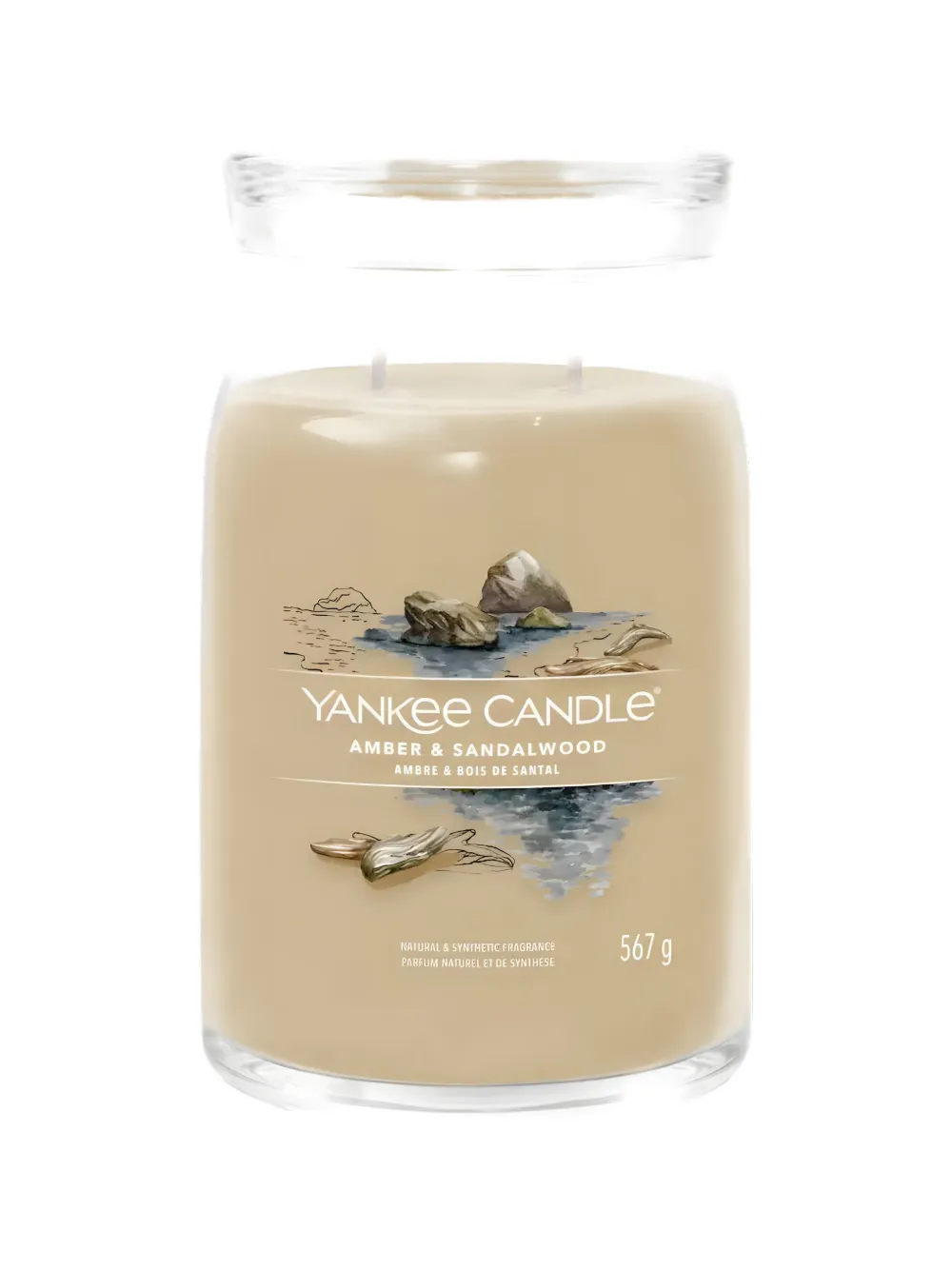yankee candle large Amber and Sandalwood candle - Marrone