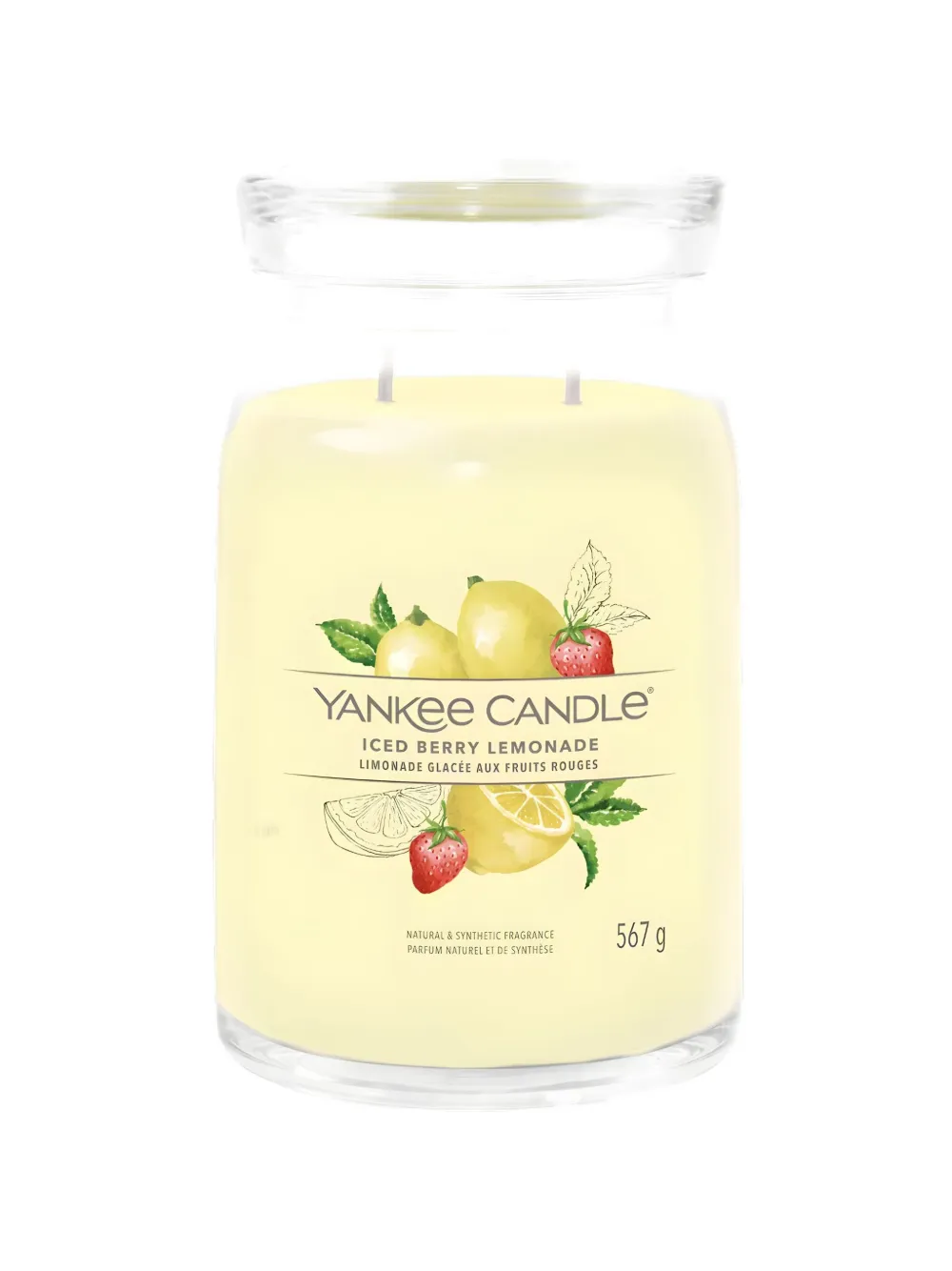 yankee candle large Iced Berry Lemonade candle - Giallo