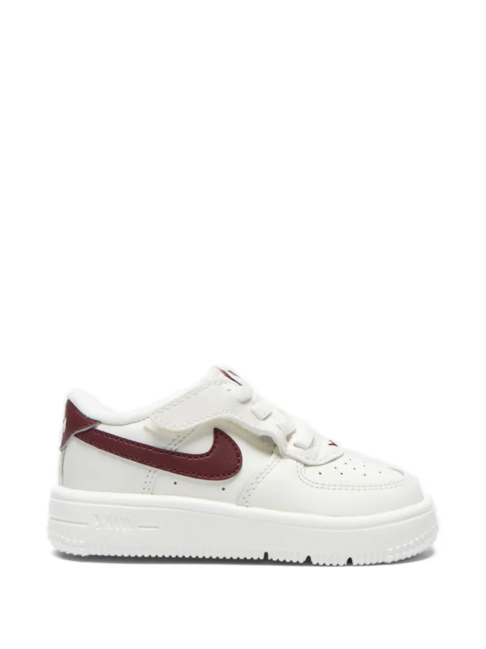 Nike Kids Force 1 Easyon "Sail Dark Red" sneakers Wit