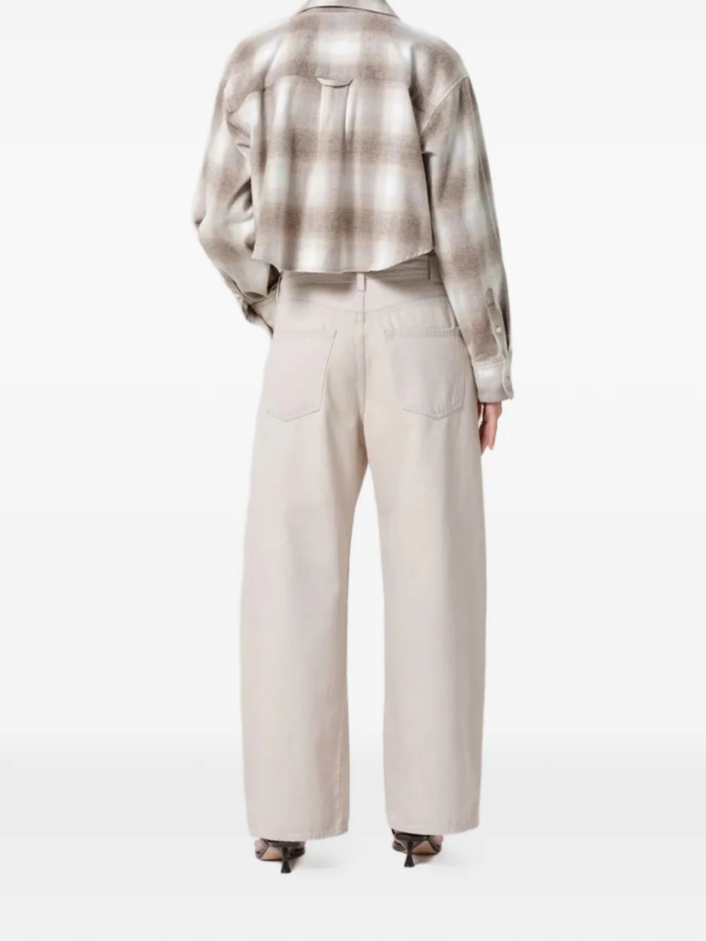 Citizens of Humanity Brynn jeans met trekkoordtaille Beige
