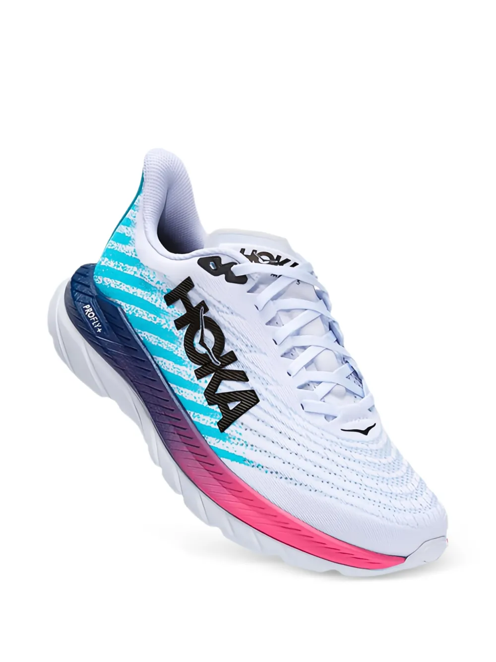 HOKA Mach 5 sneakers met logoprint Wit