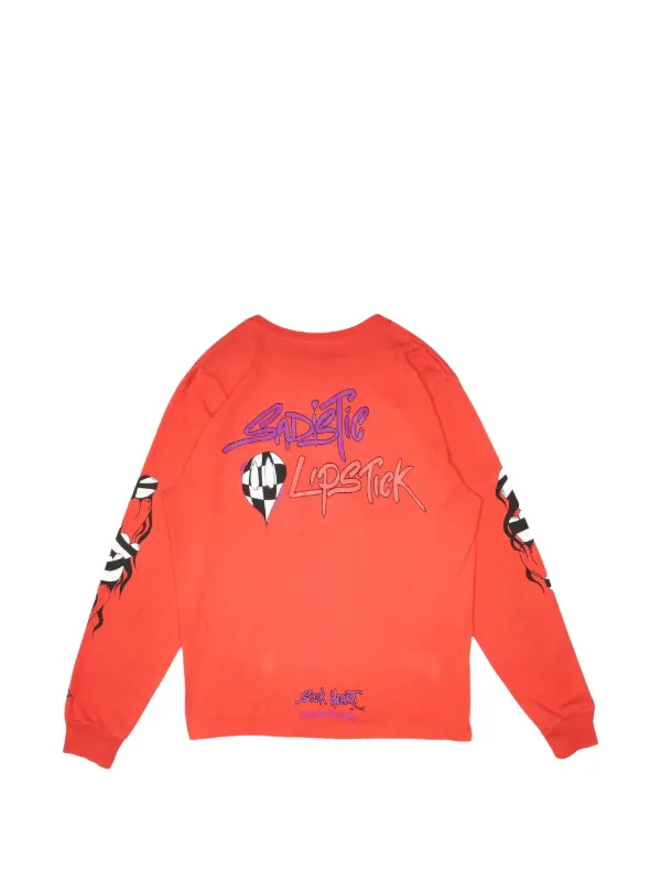 Chrome Hearts Matty Boy Sadistic ロングTシャツ | オレンジ