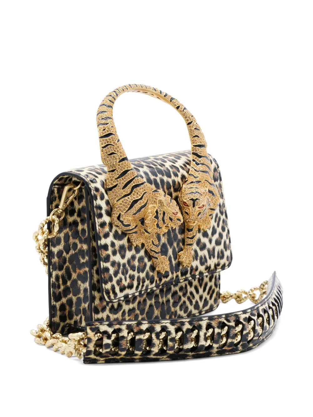 Roberto Cavalli Roar Tote Bag In Animal Print