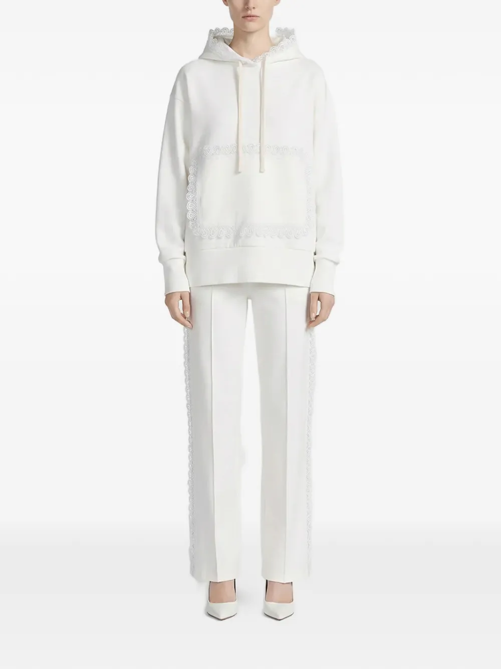  Hamza Karol Straight-leg Trousers - White 
