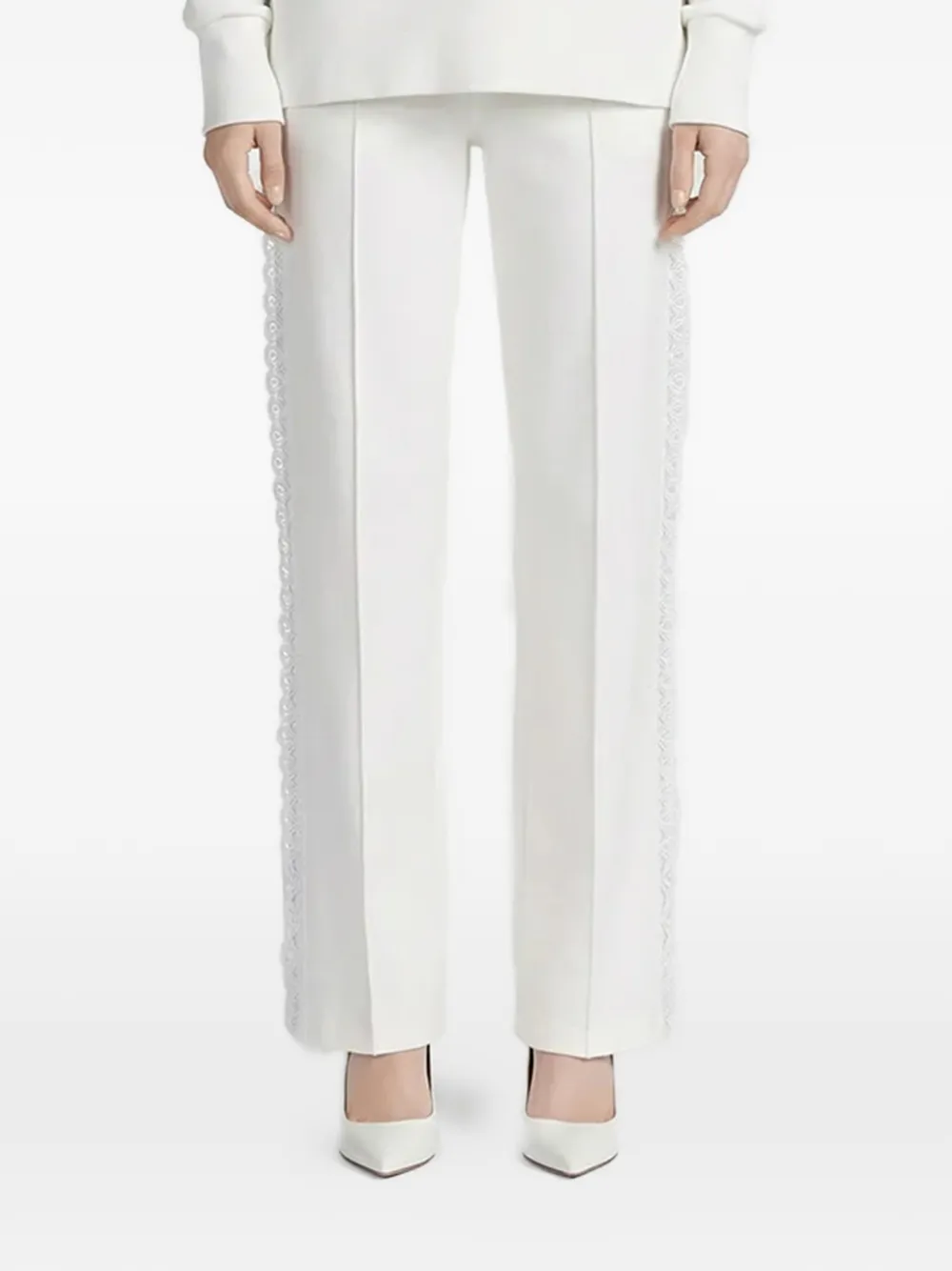  Hamza Karol Straight-leg Trousers - White 