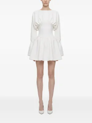 white sequin dress Ramona Strapless Sequin Bow Back Mini Dress