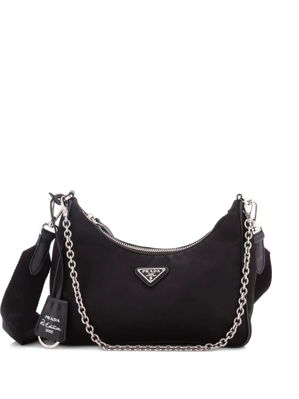 Prada Pre-Owned Re-Edition 2005 Shoulder Bag Tessuto Small crossbody bag - Nero