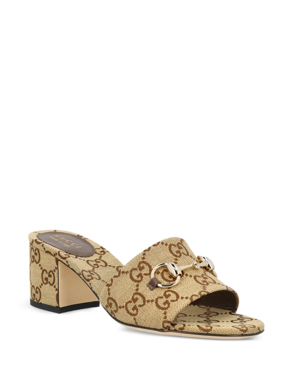 Gucci Sandalen met horsebit detail Beige