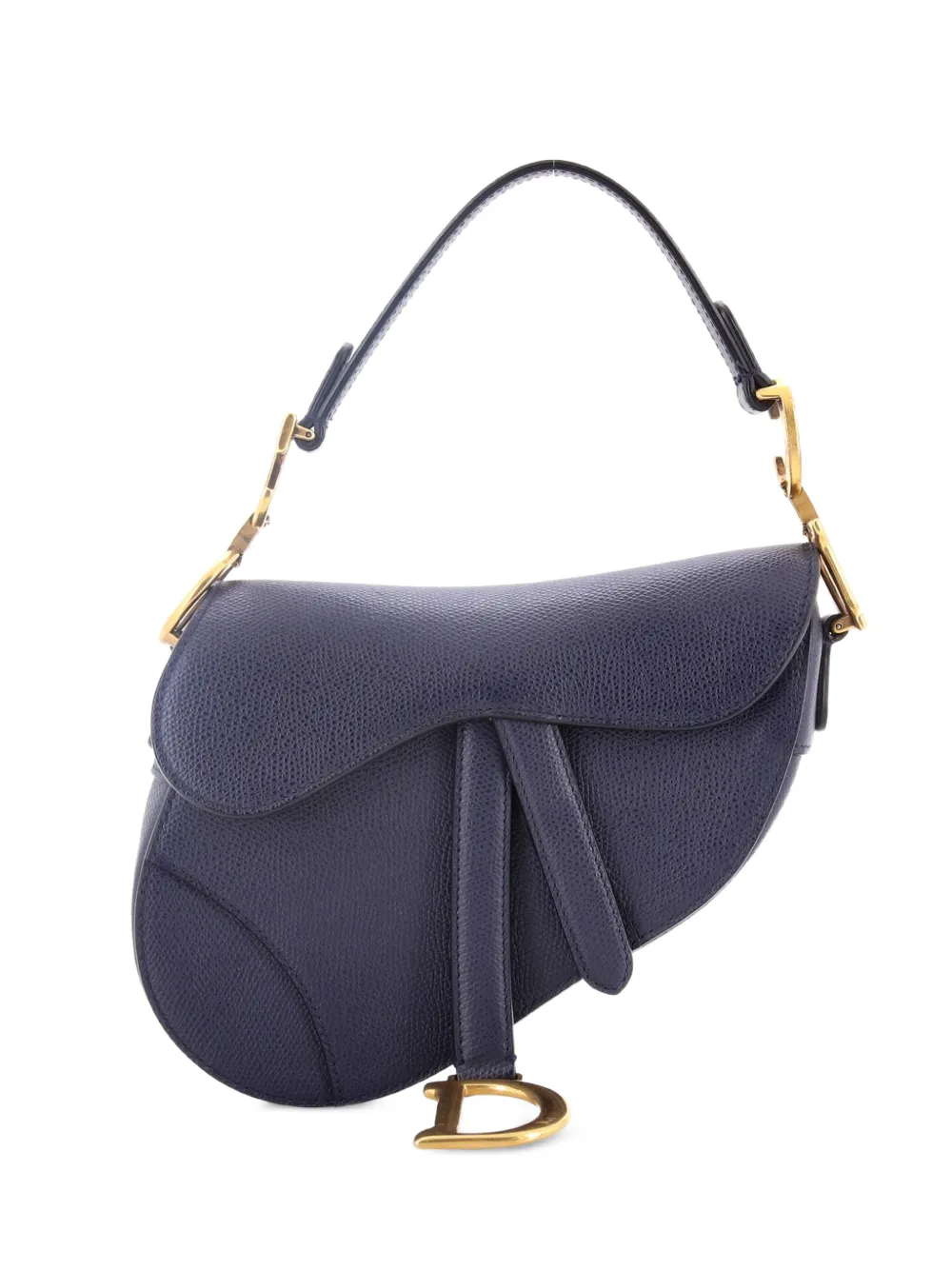 Christian Dior Pre-Owned Saddle Handbag Leather Mini shoulder bag - Blu