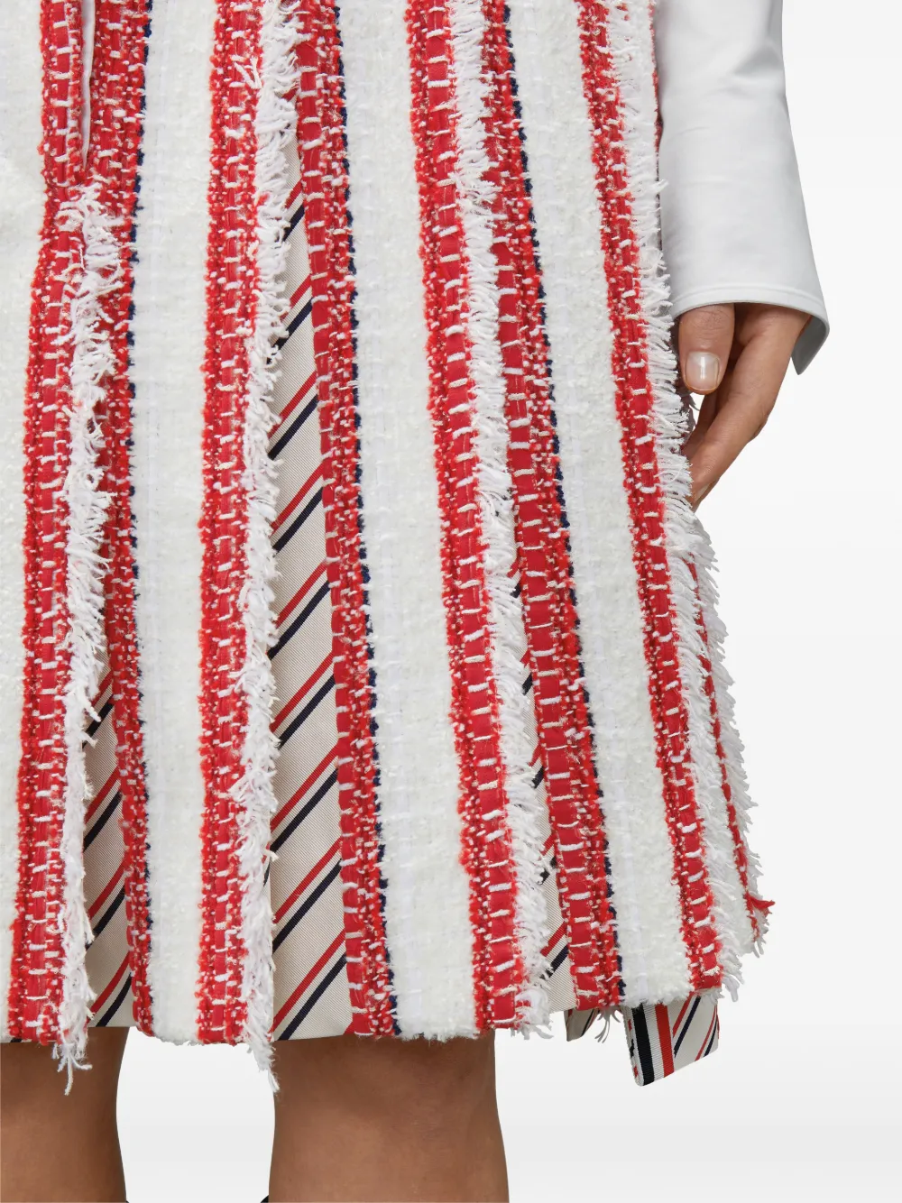 Thom Browne Geplooide mini-rok Wit