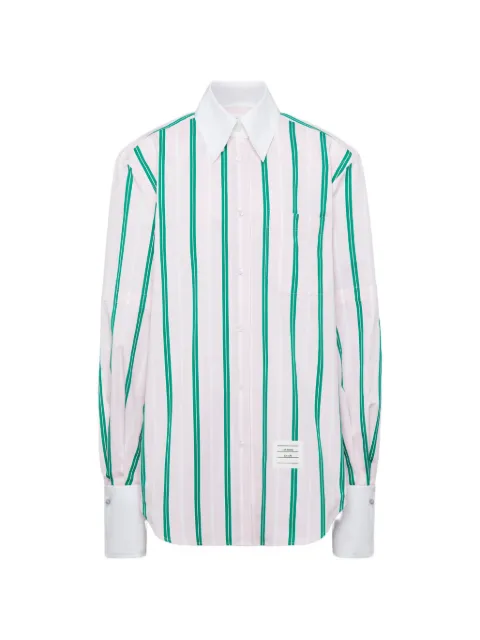 Thom Browne camisa oversize con rayas estampadas