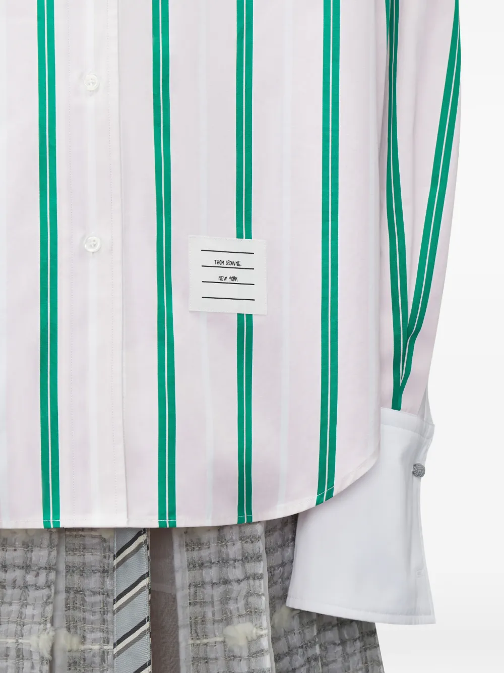 Thom Browne Gestreept blouse Roze