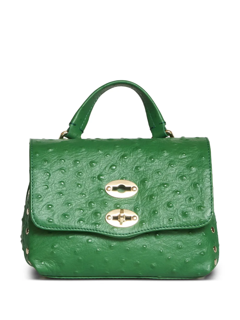 Zanellato Postina studs leather satchel - Verde