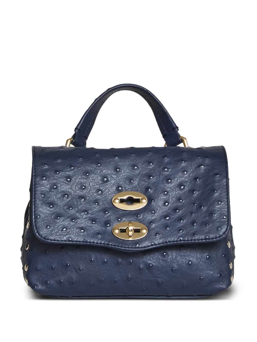 Zanellato Postina studded leather satchel - Blu