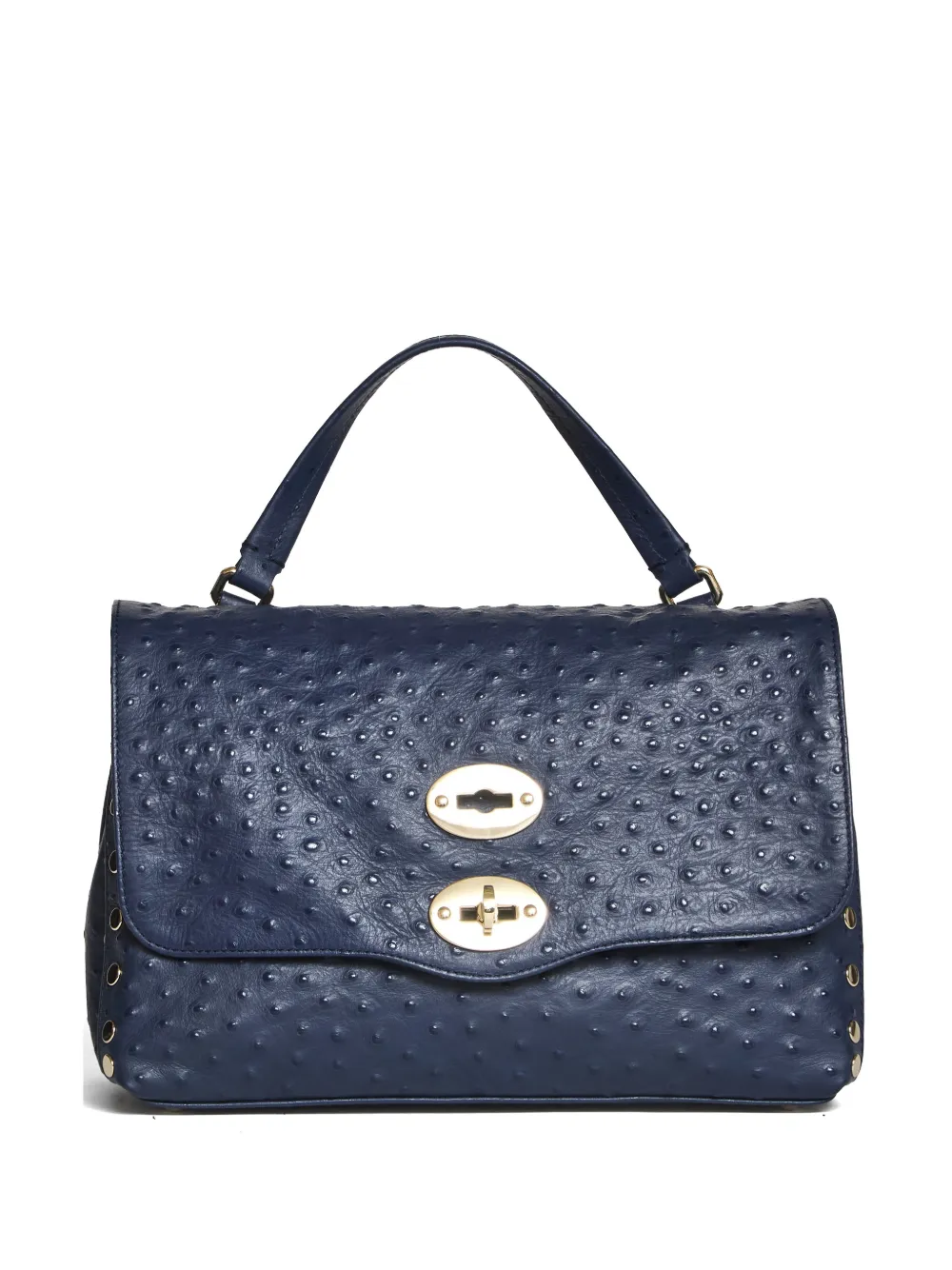 Zanellato Postina studded leather satchel - Blu