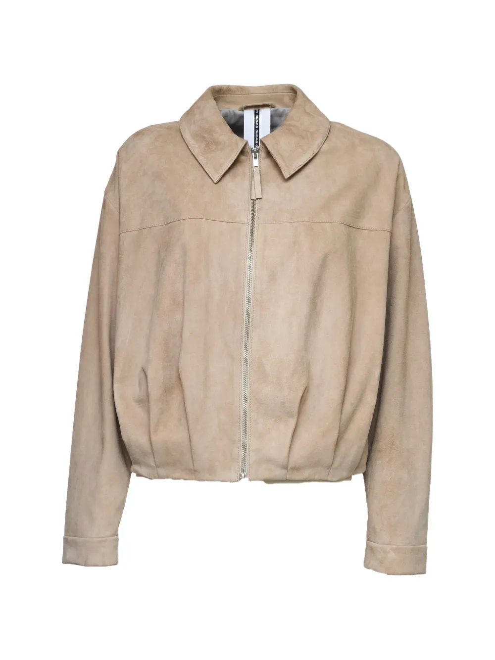 Sword collared zip-up jacket - Toni neutri