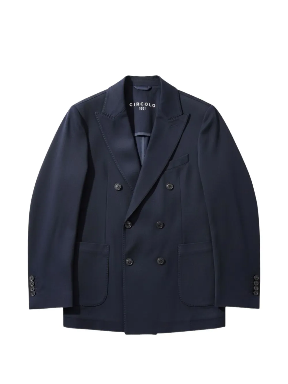 Circolo 1901 double-breasted patch-pockets blazer - Blu