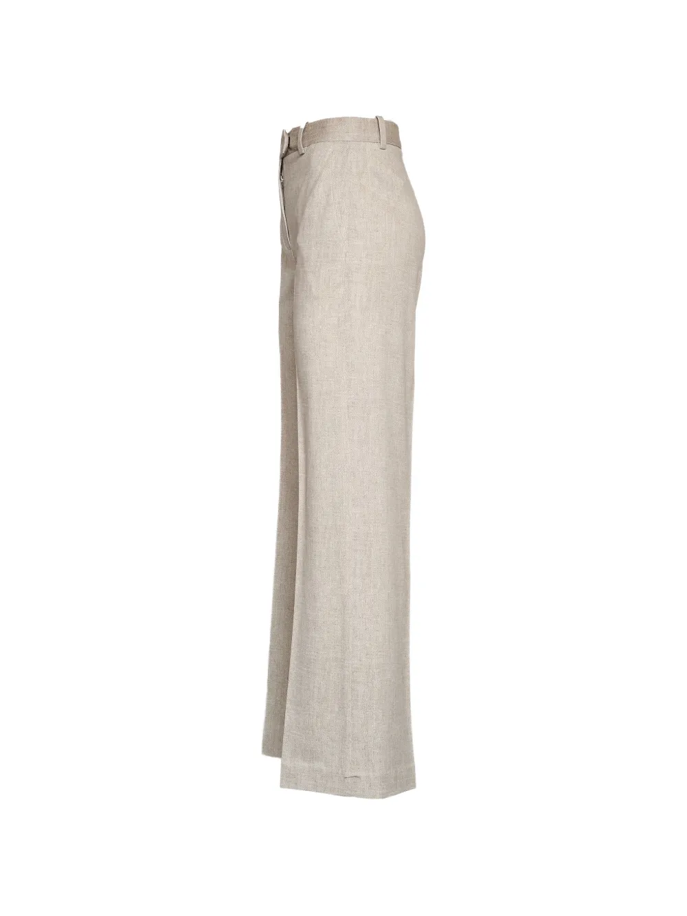 Circolo 1901 Straight broek met riemlussen Beige