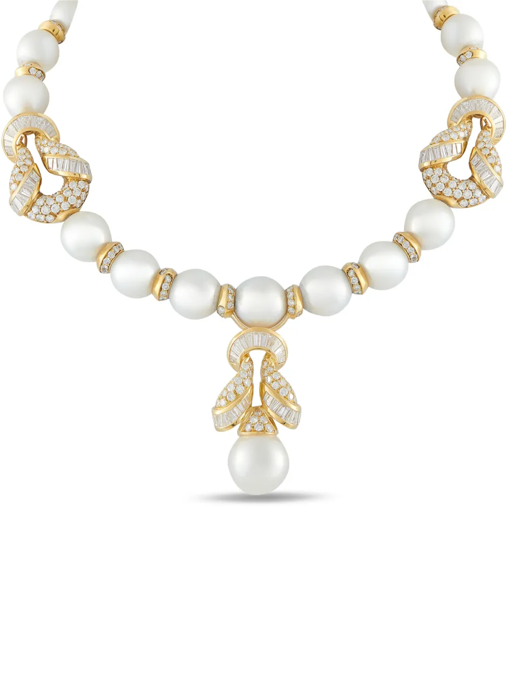 LB Exclusive diamond and pearl necklace - Oro