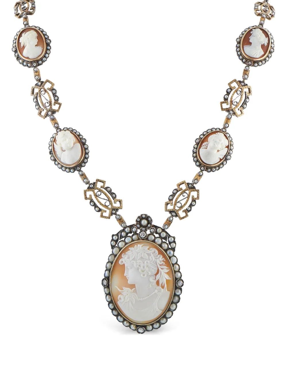 LB Exclusive diamond cameo necklace - Oro