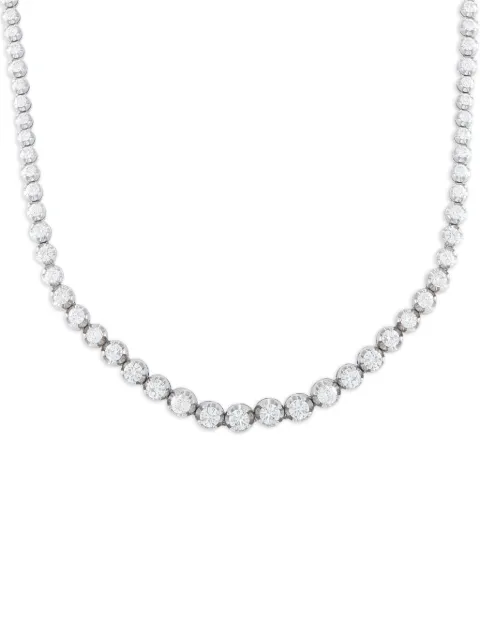 LB Exclusive diamond graduated tennis necklace