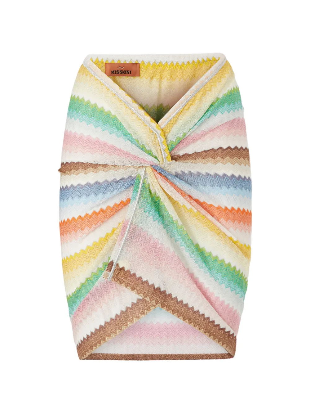 Missoni zigzag wrap skirt - Bianco