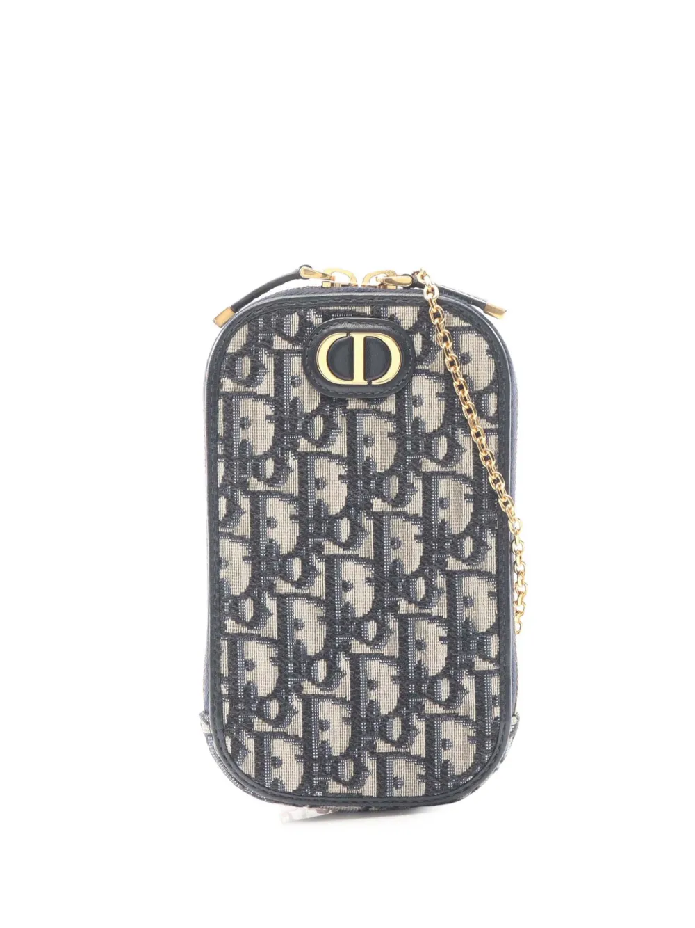 Christian Dior Pre-Owned 2020 Oblique Canvas 30 Montaigne Call in Dior Phone Holder crossbody bag - Marrone