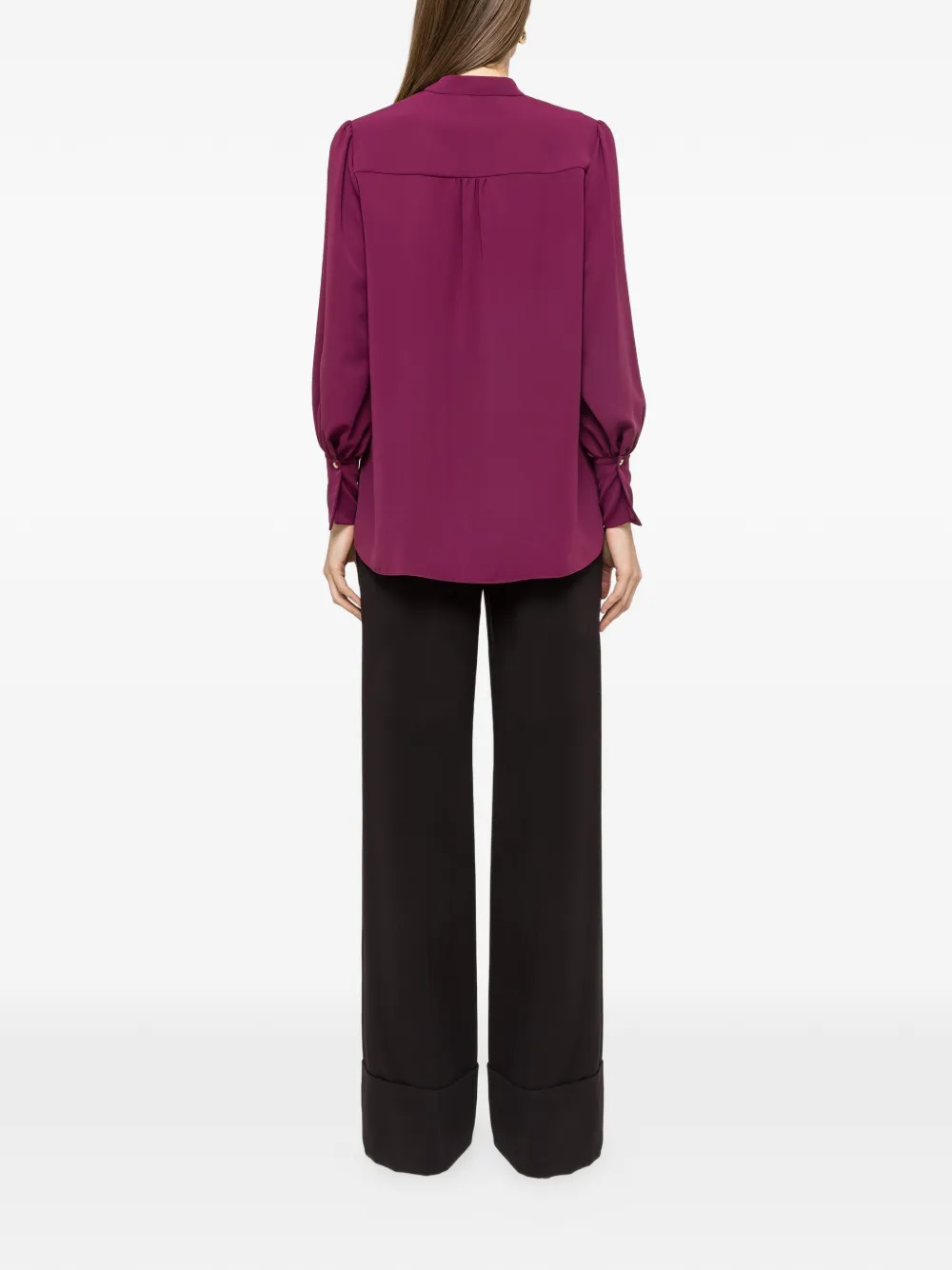 NISSA Chiffon blouse Paars