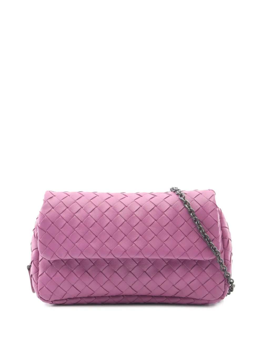 Bottega Veneta Pre-Owned 2012-2026 Leather Intrecciato crossbody bag - Viola