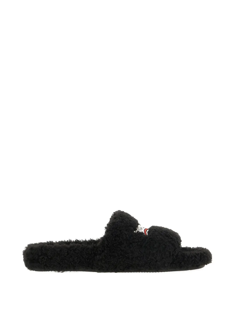 Balenciaga logo slippers - Nero