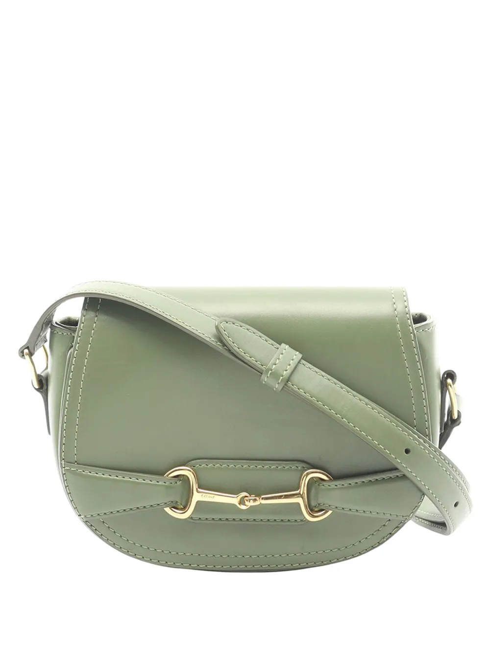 Celine Pre-Owned Borsa a tracolla Crecy Flap piccola in pelle 2010-2026 - Verde