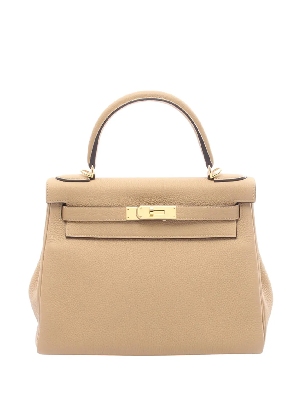 Hermès Pre-Owned 2025 Togo Kelly II Retourne 28 handbag - Marrone