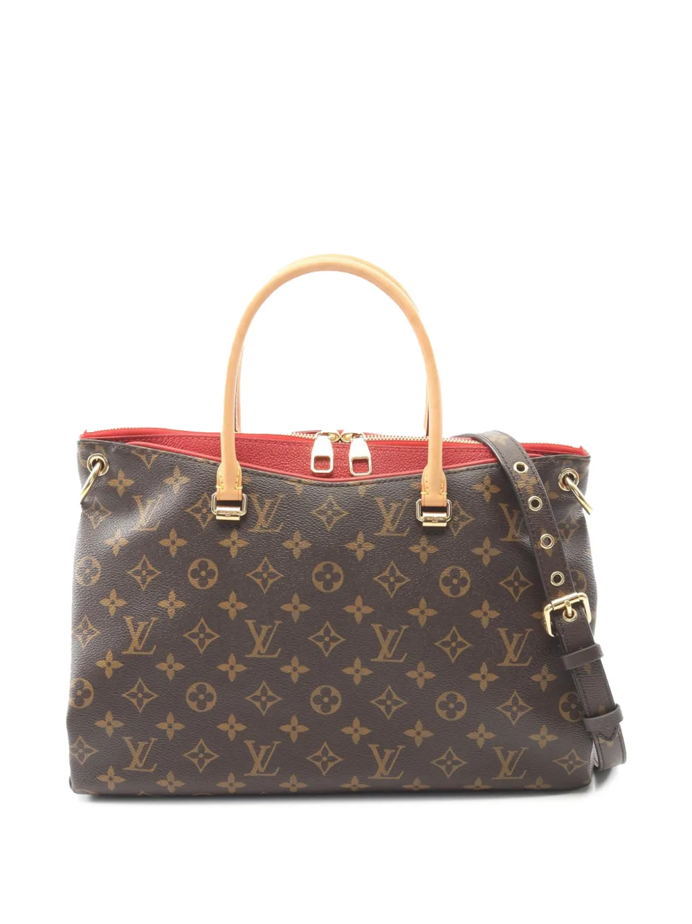Louis Vuitton Pre-Owned Borsa a tracolla Pallas MM con monogramma 2016 - Marrone