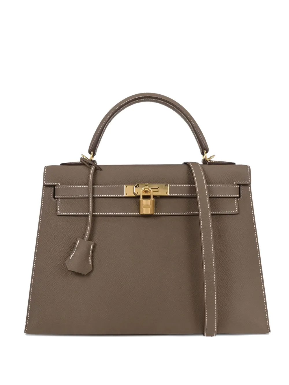Hermès Pre-Owned Borsa a mano Kelly Sellier 32 2019 - Marrone