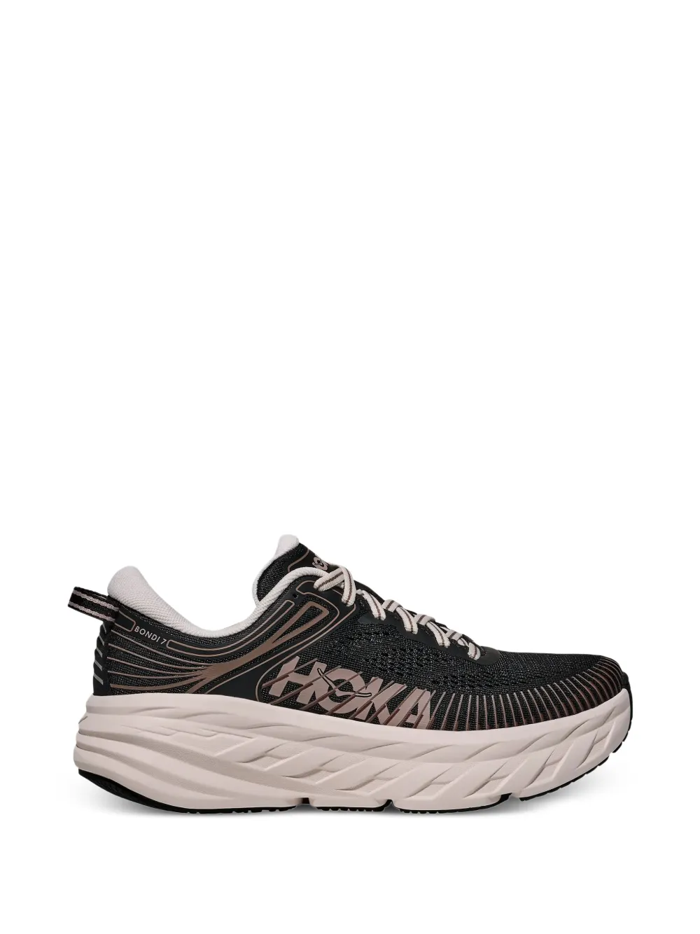 HOKA Bondi 7 lace-up sneakers - Schwarz